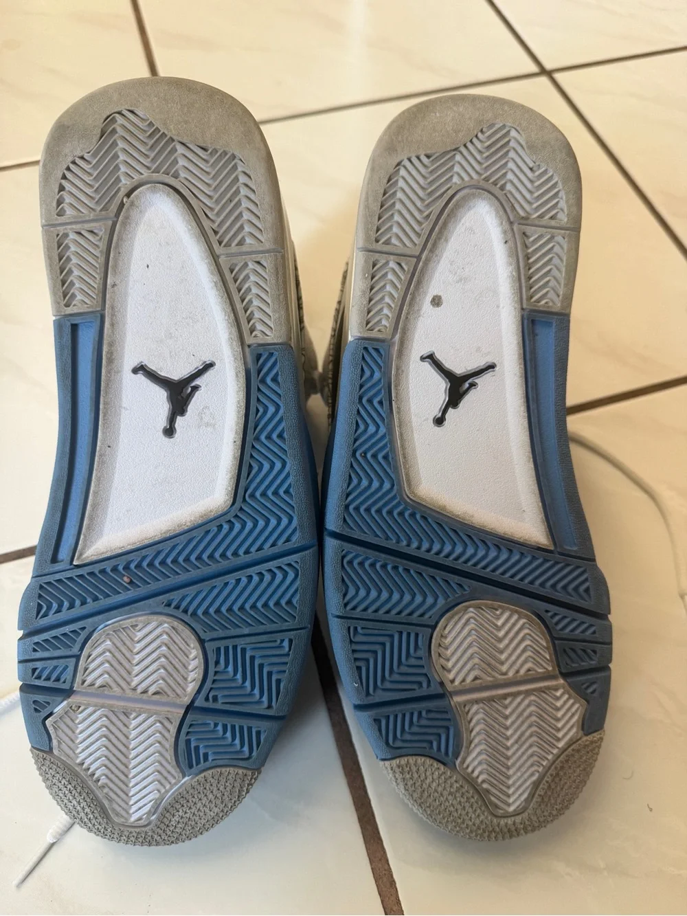 Jordan Kids' White, Black & Light Blue Retro Basketball Sneakers